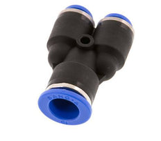 6mm x 10mm Y-koppeling PA 66 Insteekfitting NBR [2 Stuks]
