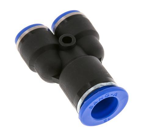 8mm x 12mm Y-koppeling PA 66 Insteekfitting NBR