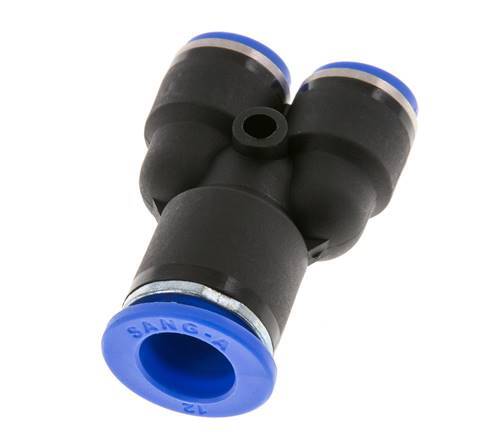 8mm x 12mm Y-koppeling PA 66 Insteekfitting NBR