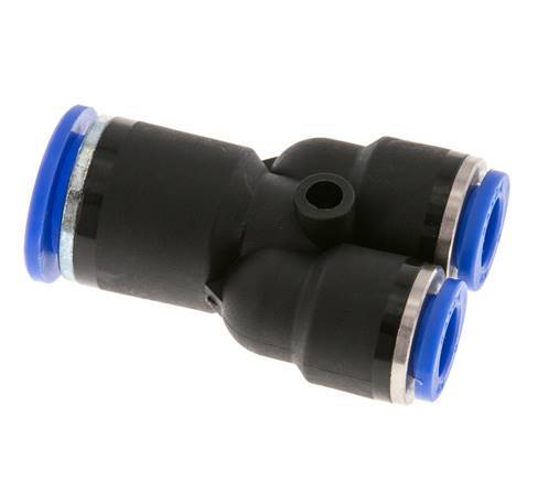 8mm x 12mm Y-koppeling PA 66 Insteekfitting NBR