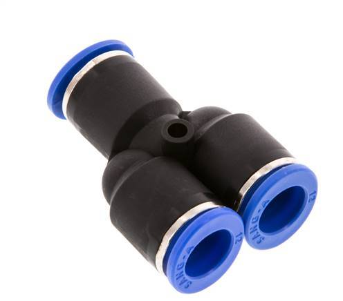 12mm Y-koppeling PA 66 Insteekfitting NBR