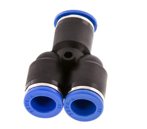 12mm Y-koppeling PA 66 Insteekfitting NBR