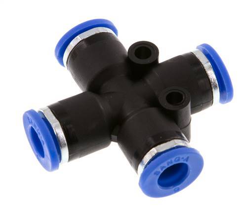 6mm Cross PA 66 Insteekfitting NBR [2 Stuks]