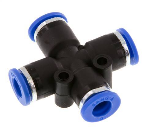 6mm Cross PA 66 Insteekfitting NBR [2 Stuks]