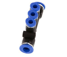 4mm x 6mm 3-way Manifold Messing/PA 66 Insteekfitting NBR [2 Stuks]