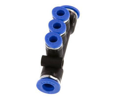 4mm x 6mm 3-way Manifold Messing/PA 66 Insteekfitting NBR [2 Stuks]