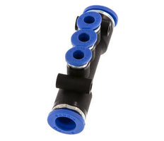 4mm x 8mm 3-way Manifold Messing/PA 66 Insteekfitting NBR