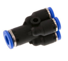 4mm x 6mm 4-way Y Manifold Messing/PA 66 Insteekfitting NBR [2 Stuks]