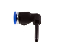 3mm x 3mm 90 graden L-verbinding PA 66 Insteekfitting Plug NBR [5 Stuks]