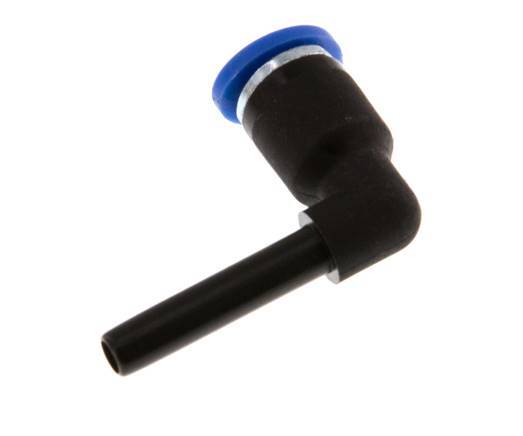 4mm x 4mm 90 graden L-verbinding PA 66 Insteekfitting Plug NBR [2 Stuks]