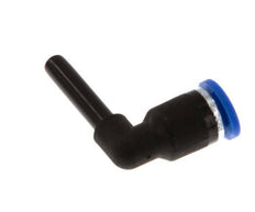 4mm x 4mm 90 graden L-verbinding PA 66 Insteekfitting Plug NBR [2 Stuks]