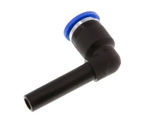 6mm x 6mm 90 graden L-verbinding PA 66 Insteekfitting Plug NBR [2 Stuks]