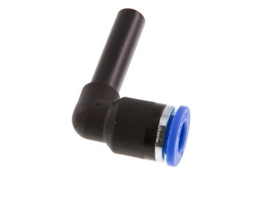 6mm x 6mm 90 graden L-verbinding PA 66 Insteekfitting Plug NBR [2 Stuks]
