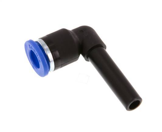 6mm x 6mm 90 graden L-verbinding PA 66 Insteekfitting Plug NBR [2 Stuks]