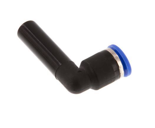 6mm x 8mm 90 graden L-verbinding PA 66 Insteekfitting Plug NBR [2 Stuks]