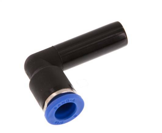 8mm x 10mm 90 graden L-verbinding PA 66 Insteekfitting Plug NBR [2 Stuks]