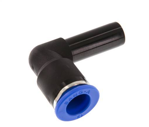 12mm x 12mm 90 graden L-verbinding PA 66 Insteekfitting Plug NBR [2 Stuks]