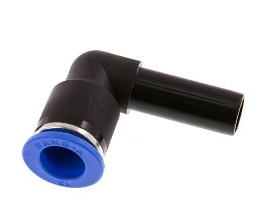 12mm x 12mm 90 graden L-verbinding PA 66 Insteekfitting Plug NBR [2 Stuks]