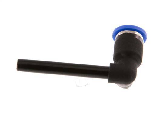 4mm x 4mm 90 graden L-verbinding PA 66 Insteekfitting Plug Lange Huls NBR [2 Stuks]
