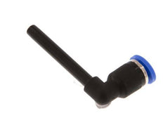 4mm x 4mm 90 graden L-verbinding PA 66 Insteekfitting Plug Lange Huls NBR [2 Stuks]