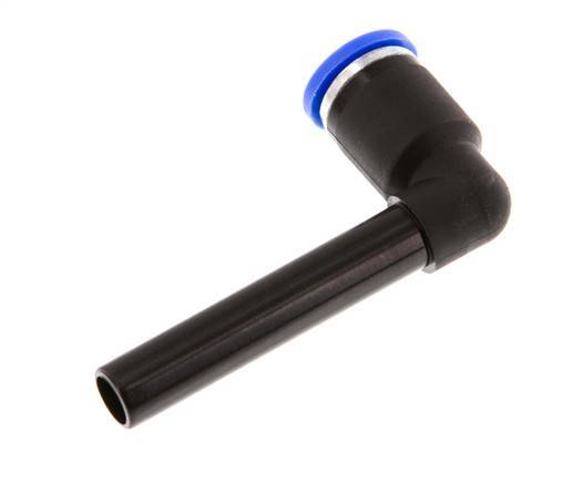 8mm x 8mm 90 graden L-verbinding PA 66 Insteekfitting Plug Lange Huls NBR [2 Stuks]