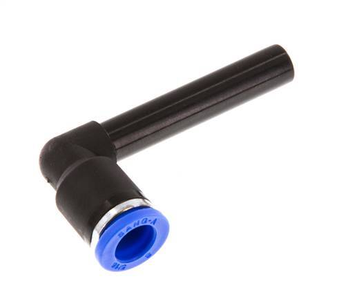 8mm x 8mm 90 graden L-verbinding PA 66 Insteekfitting Plug Lange Huls NBR [2 Stuks]