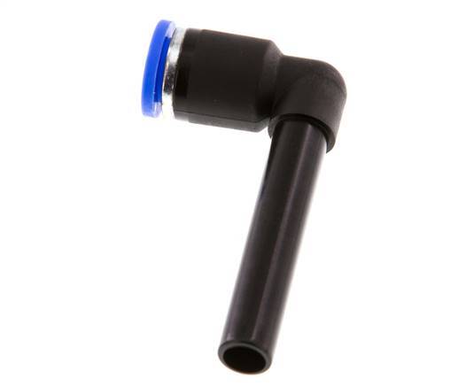 8mm x 8mm 90 graden L-verbinding PA 66 Insteekfitting Plug Lange Huls NBR [2 Stuks]