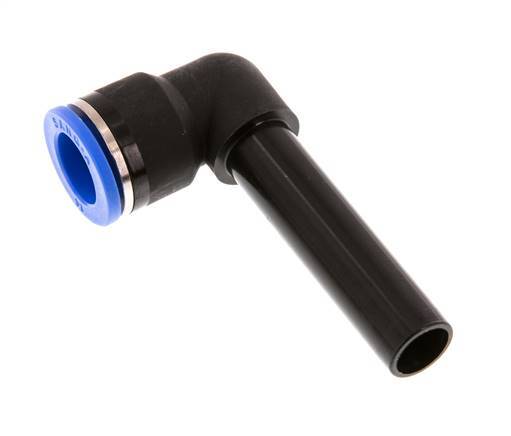 14mm x 14mm 90 graden L-verbinding PA 66 Insteekfitting Plug Lange Huls NBR