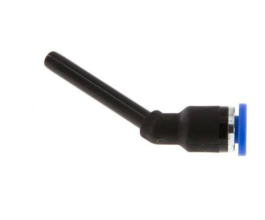 4mm x 4mm 45deg Elbow Push-in Fitting with Plug-in PA 66 NBR Long Sleeve [2 Pieces]