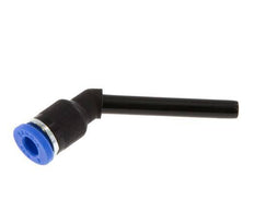 4mm x 4mm 45 graden L-verbinding PA 66 Insteekfitting Plug Lange Huls NBR [2 Stuks]