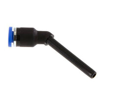4mm x 4mm 45 graden L-verbinding PA 66 Insteekfitting Plug Lange Huls NBR [2 Stuks]