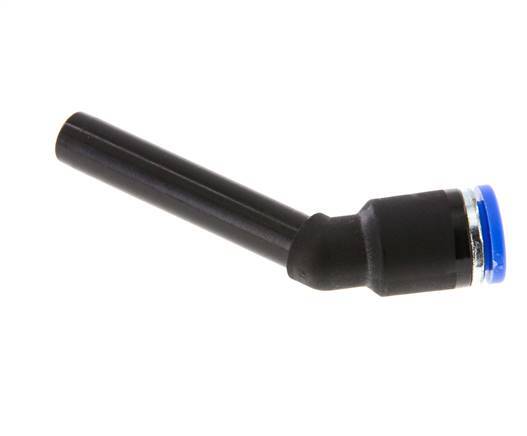 8mm x 8mm 45deg Elbow Push-in Fitting with Plug-in PA 66 NBR Long Sleeve [2 Pieces]