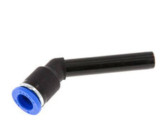 8mm x 8mm 45 graden L-verbinding PA 66 Insteekfitting Plug Lange Huls NBR [2 Stuks]
