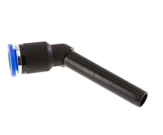 8mm x 8mm 45 graden L-verbinding PA 66 Insteekfitting Plug Lange Huls NBR [2 Stuks]
