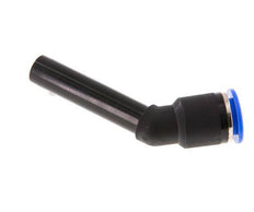 12mm x 12mm 45 graden L-verbinding PA 66 Insteekfitting Plug Lange Huls NBR [2 Stuks]