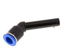 12mm x 12mm 45 graden L-verbinding PA 66 Insteekfitting Plug Lange Huls NBR [2 Stuks]