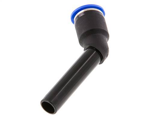 12mm x 12mm 45 graden L-verbinding PA 66 Insteekfitting Plug Lange Huls NBR [2 Stuks]