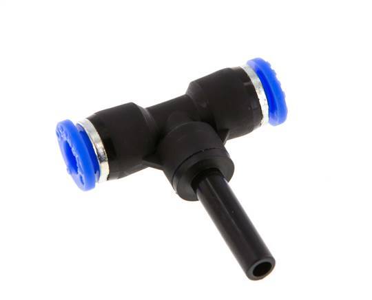6mm x 6mm T-koppeling PBT Insteekfitting Plug NBR [2 Stuks]