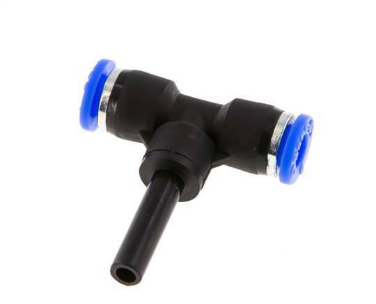 6mm x 6mm T-koppeling PBT Insteekfitting Plug NBR [2 Stuks]