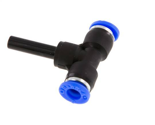 6mm x 6mm T-koppeling PBT Insteekfitting Plug NBR [2 Stuks]