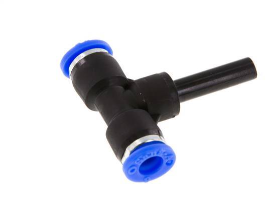 6mm x 6mm T-koppeling PBT Insteekfitting Plug NBR [2 Stuks]