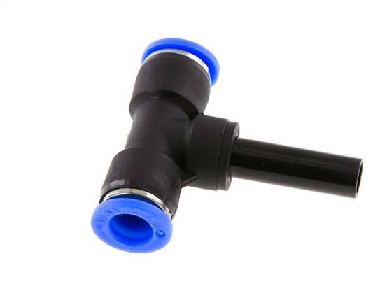 8mm x 8mm T-koppeling PBT Insteekfitting Plug NBR [2 Stuks]