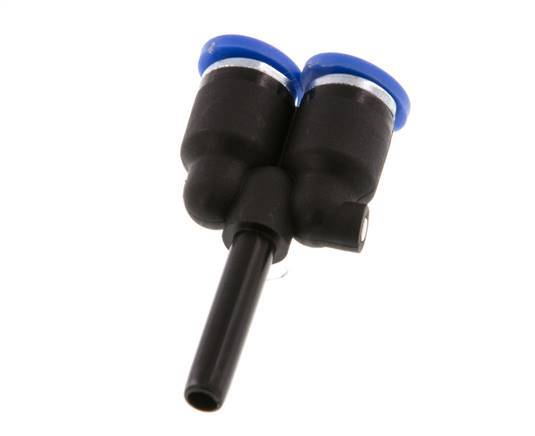 4mm x 4mm Y-koppeling PA 66 Insteekfitting Plug NBR [2 Stuks]