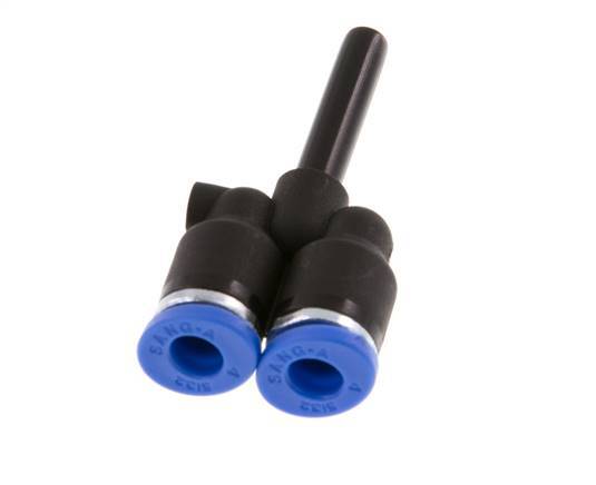 4mm x 4mm Y-koppeling PA 66 Insteekfitting Plug NBR [2 Stuks]