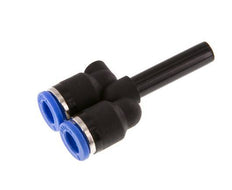 6mm x 6mm Y-koppeling PA 66 Insteekfitting Plug NBR [2 Stuks]