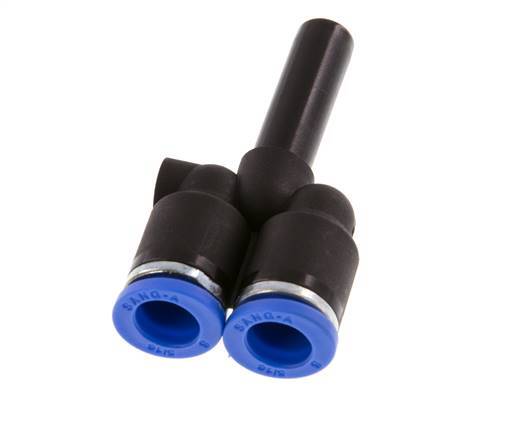 8mm x 8mm Y-koppeling PA 66 Insteekfitting Plug NBR [2 Stuks]