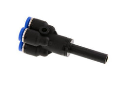 4mm x 6mm 4-way Y Manifold Messing/PA 66 Insteekfitting Plug NBR