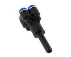 4mm x 6mm 4-way Y Manifold Messing/PA 66 Insteekfitting Plug NBR