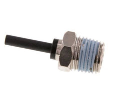 4mm x R1/4'' insteekfitting Messing/PA 66 buitendraad NBR [5 Stuks]