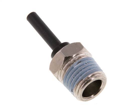 4mm x R1/4'' insteekfitting Messing/PA 66 buitendraad NBR [5 Stuks]